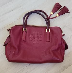Tory Burch Maroon Large Handbag Purse